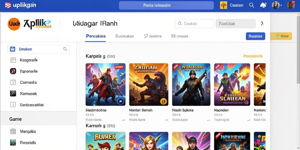 Tantangan seru di dalam level permainan yang menegangkan.