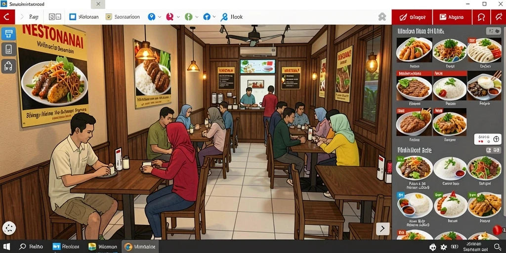 Tangkapan layar menunjukkan fitur upgrade karakter yang menarik.