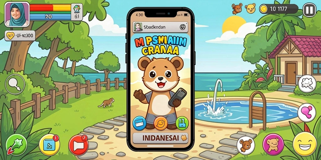 Pemandangan indah dalam dunia game TITAN777.